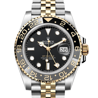 1:2 super réplique de montres Rolex GMT-Master II Oystersteel et or jaune M126713GRNR-0001