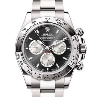 1:3 super fausses montres Rolex Cosmograph Daytona or blanc M126509-0001