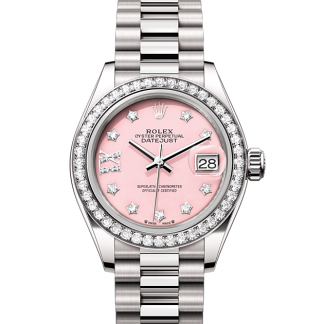 Meilleures répliques de montres suisses Rolex Lady-Datejust or blanc et diamants M279139RBR-0002