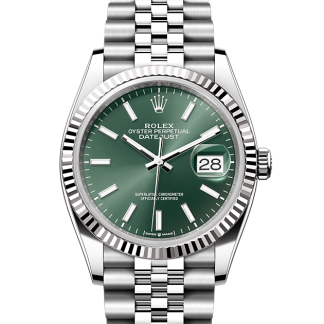 contrefaçon de styliste Rolex Datejust 36 Oystersteel et or blanc M126234-0051