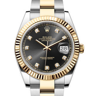 contrefaçon de styliste Rolex Datejust 41 Oystersteel et or jaune M126333-0005