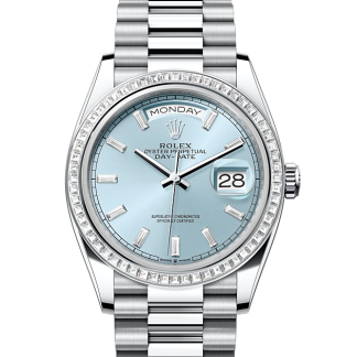 designer pas cher Rolex Day-Date 36 platine et diamants M128396TBR-0003