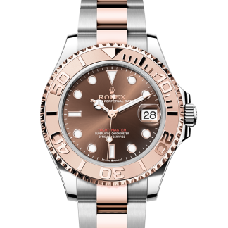 faux luxe Rolex Yacht-Master 37 Oystersteel et or Everose M268621-0003