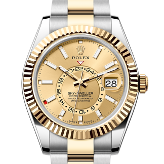 faux poignet Rolex Sky-Dweller Oystersteel et or jaune M336933-0001