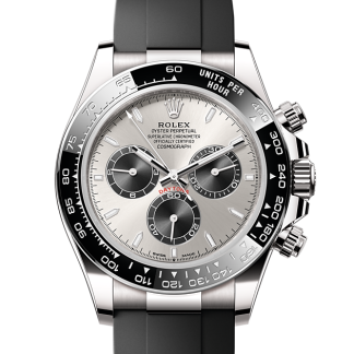 luxe bon marché Rolex Cosmograph Daytona or blanc M126519LN-0006