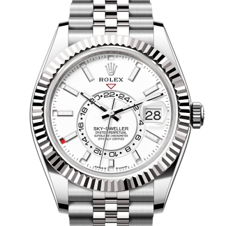 réplique de styliste Rolex Sky-Dweller Oystersteel et or blanc M336934-0004