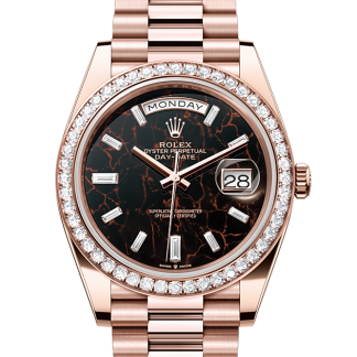 vente de luxe Rolex Day-Date 40 Or Everose et diamants M228345RBR-0016