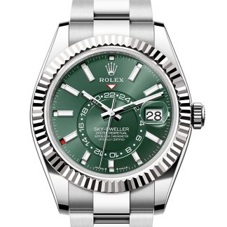 vente de luxe Rolex Sky-Dweller Oystersteel et or blanc M336934-0001